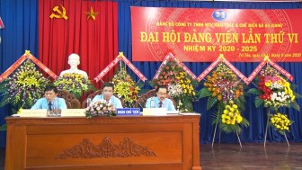 Đồng chí Võ Tấn Đỉnh đắc cử Bí thư Đảng ủy Công ty TNHH MTV Khai thác và Chế biến đá An Giang