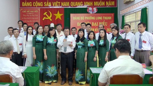 Đồng chí Phan Văn Hòa tái đắc cử Bí thư Đảng bộ phường Long Thạnh nhiệm kỳ 2020-2025