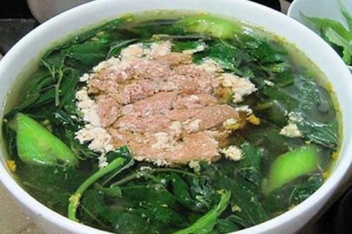 Giải nhiệt mùa hè với canh rau mồng tơi