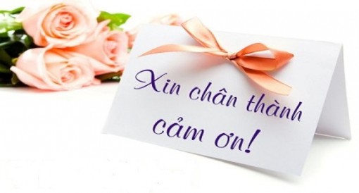 Lời cảm ơn!