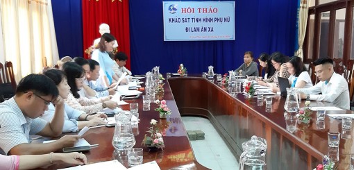 Hội thảo khảo sát tình hình phụ nữ đi làm ăn xa tại huyện Châu Phú
