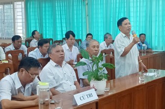 Đoàn đại biểu Quốc hội tỉnh An Giang tiếp xúc cử tri xã Vĩnh Thạnh Trung