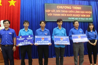 Lãnh đạo huyện Chợ Mới gặp gỡ, đối thoại với thanh niên khởi nghiệp
