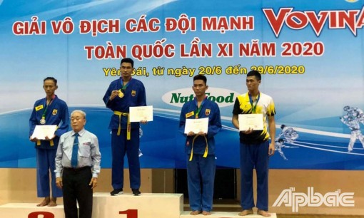 Giải Vô địch các đội mạnh Vovinam toàn quốc: Tiền Giang đoạt 3 Huy chương Vàng