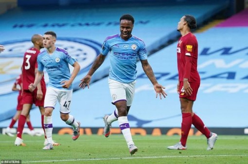 Hàng công tỏa sáng, Man City nhấn chìm tân vương Liverpool