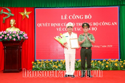Công bố quyết định bổ nhiệm Phó Giám đốc Công an tỉnh Sóc Trăng