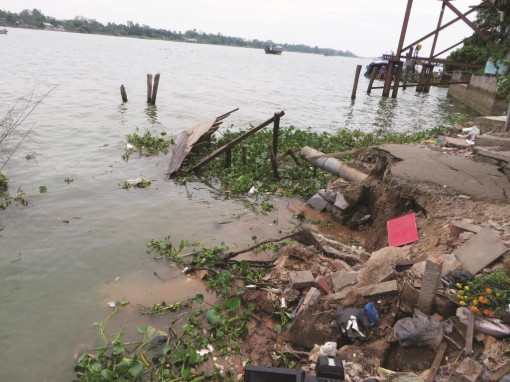 An Giang: Thực hiện đồng bộ các giải pháp hạn chế sạt lở kênh, rạch nội đồng