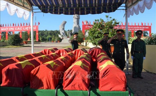 Đồng Tháp tổ chức truy điệu và cải táng 52 hài cốt liệt sĩ