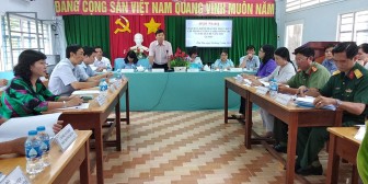 Phú Tân giao ban, kiểm tra việc thực hiện Chỉ thị 05 của Bộ Chính trị và chuyên đề năm 2020