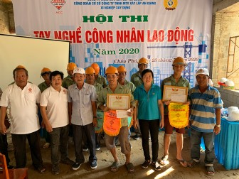 Công ty TNHH MTV Xây lắp An Giang tổ chức thi tay nghề công nhân