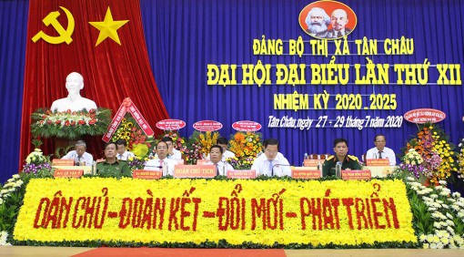 Phiên trù bị Đại hội đại biểu Đảng bộ TX Tân Châu lần thứ XII (nhiệm kỳ 2020-2025)