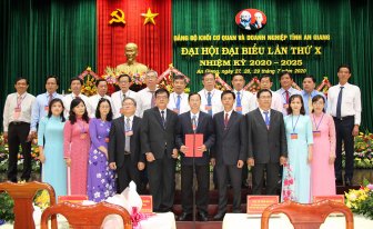 Đồng chí Thái Minh Hiển tái đắc cử Bí thư Đảng ủy Khối Cơ quan và Doanh nghiệp tỉnh An Giang lần thứ X (nhiệm kỳ 2020-2025)