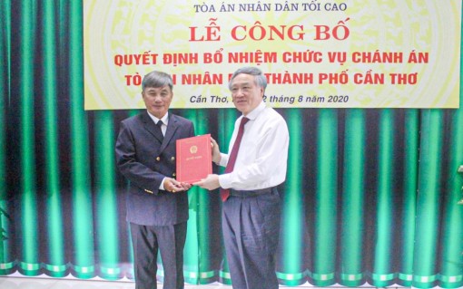 Ông Thái Quang Hải làm Chánh án Tòa án nhân dân TP Cần Thơ