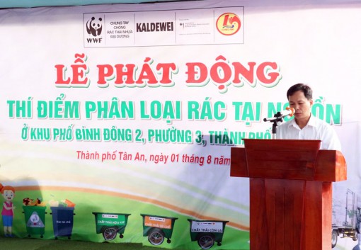 Long An: Thí điểm phân loại rác tại nguồn tại TP.Tân An