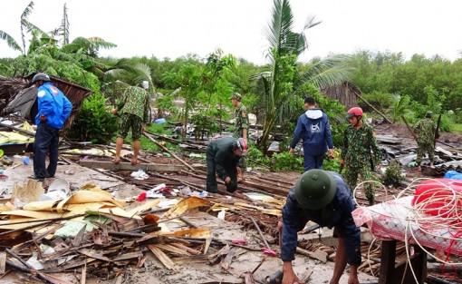 Sóc Trăng khắc phục thiệt hại do dông lốc