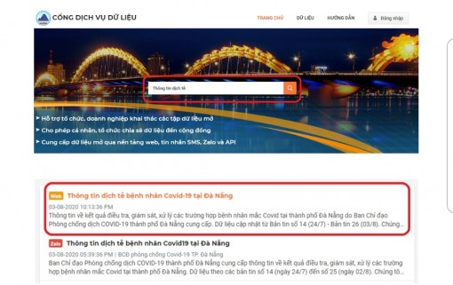 Đà Nẵng: Ứng dụng tra cứu thông tin ca bệnh COVID-19 nhanh hơn