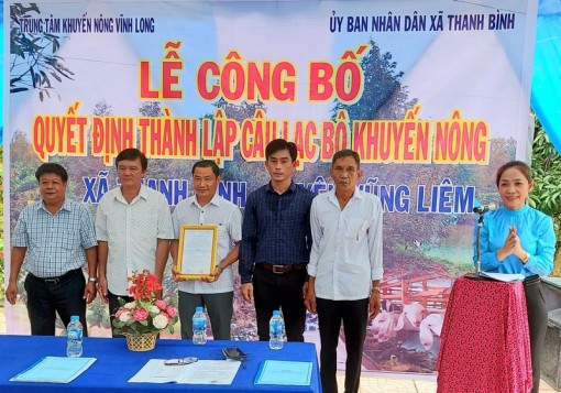 Vĩnh Long: Ra mắt CLB Khuyến nông kiểu mới