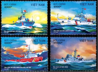 Phát hành bộ tem về biển, đảo với chủ đề “Tàu cảnh sát biển Việt Nam”