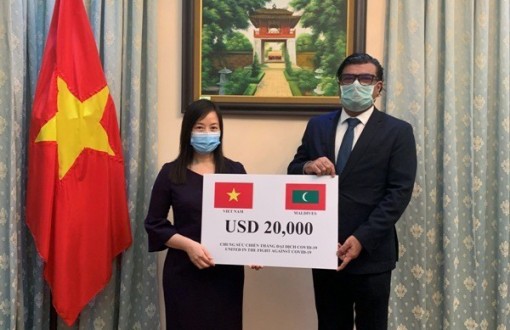 Việt Nam trao quà hỗ trợ Chính phủ và nhân dân Maldives chống dịch COVID-19