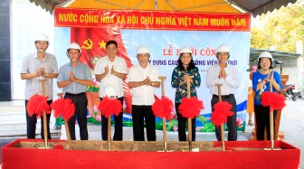 Khởi công xây dựng cầu hẻm cặp công viên Mỹ Thới