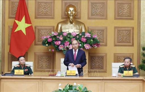 Thủ tướng Nguyễn Xuân Phúc tiếp Đoàn đại biểu tướng lĩnh, sỹ quan Cục Tác chiến