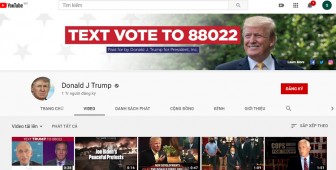 Tổng thống Trump dùng YouTube làm vũ khí bí mật trong bầu cử 2020