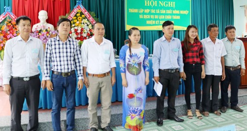 Thành lập Hợp tác xã sản xuất nông nghiệp và dịch vụ du lịch 
Châu Thành