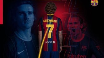 Griezmann nhận số áo mới tại Barcelona