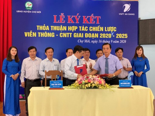 Chợ Mới ký kết hợp tác Chiến lược viễn thông và công nghệ thông tin giai đoạn 2020-2025