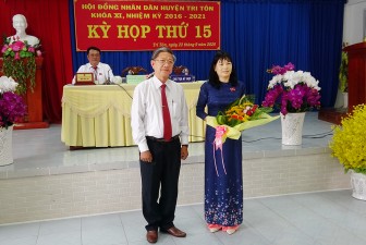 Bà Nguyễn Thị Phương Lan giữ chức Chủ tịch HĐND huyện Tri Tôn