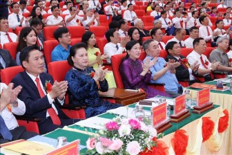 Chủ tịch Quốc hội dự Đại hội thi đua yêu nước tỉnh Thái Nguyên