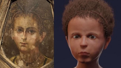 Tái tạo thành công "chân dung xác ướp" cậu bé Ai Cập