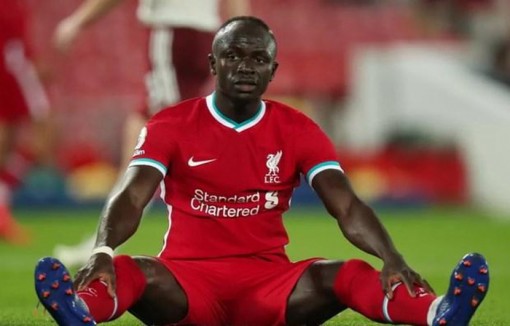 Tiền đạo Sadio Mane của Liverpool dương tính với virus SARS-CoV-2