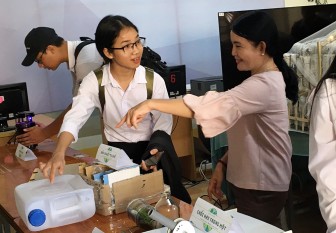 Huyện đoàn Phú Tân triển khai mô hình không gian khoa học, công nghệ trong trường học