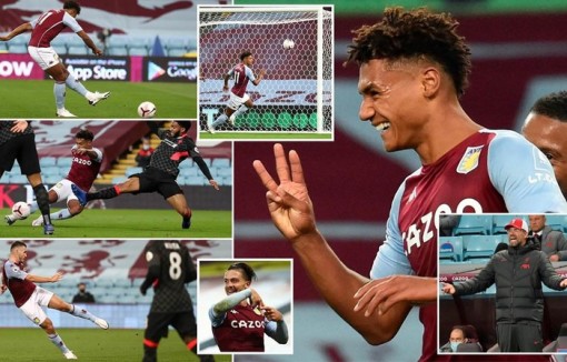 Aston Villa tạo địa chấn với trận thắng hủy diệt Liverpool 7-2