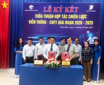 Tịnh Biên: Ký kết hợp tác về viễn thông và công nghệ thông tin giai đoạn 2020-2025