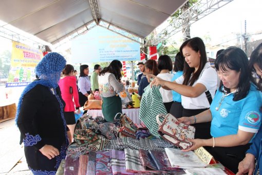Hàng trăm sản phẩm trưng bày, giới thiệu tại Ngày hội Phụ nữ khởi nghiệp