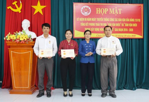 Châu Thành: Kỷ niệm 90 năm ngày truyền thống công tác dân vận của Đảng