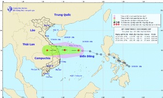 Đêm nay, áp thấp nhiệt đới đi vào đất liền Đà Nẵng- Khánh Hòa