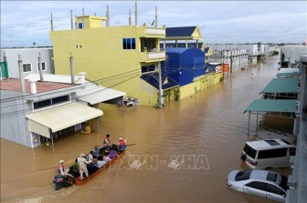 Lũ lụt gây thiệt hại nặng nề cho thủ đô Phnom Penh và 19 tỉnh của Campuchia