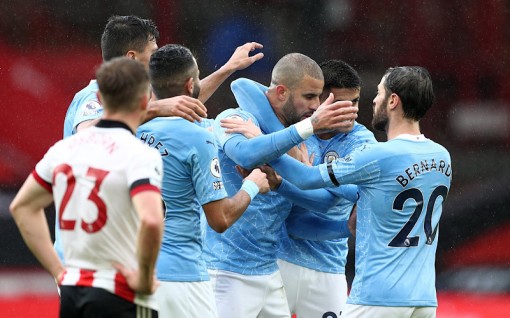 Man City thắng sát nút Sheffield 1-0