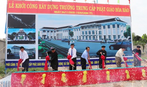 Khởi công xây dựng Trường Trung cấp Phật giáo Hòa Hảo
