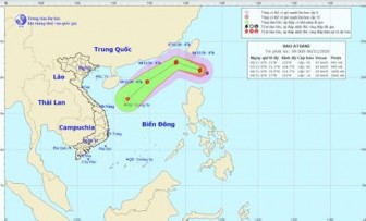 Xuất hiện bão Atsani gần Biển Đông