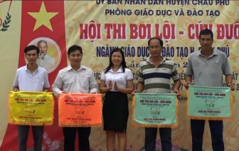 Bế mạc Hội thi “Bơi lội – Cứu đuối” ngành giáo dục và đào tạo huyện Châu Phú lần X năm 2020