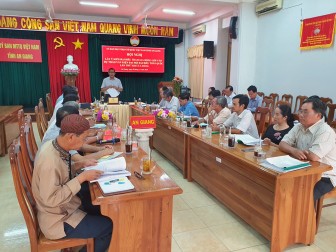 Ủy ban MTTQVN tỉnh An Giang lấy ý kiến đóng góp dự thảo văn kiện Đại hội lần thứ XIII của Đảng