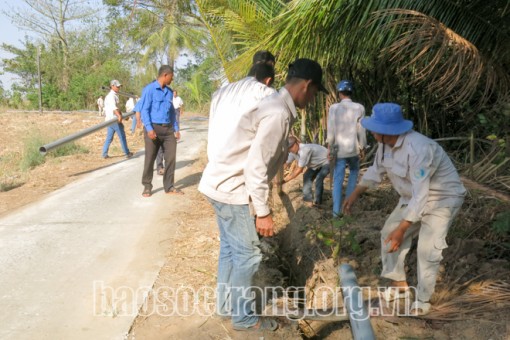 Sóc Trăng: Đảm bảo nước sinh hoạt nông thôn ứng phó hạn, mặn