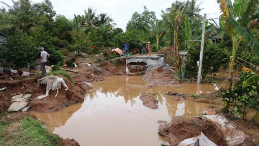 Tiền Giang: Chủ động ứng phó triều cường