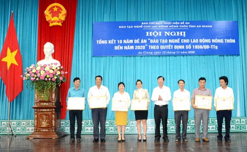 An Giang tổng kết 10 năm thực hiện Đề án đào tạo nghề lao động nông thôn