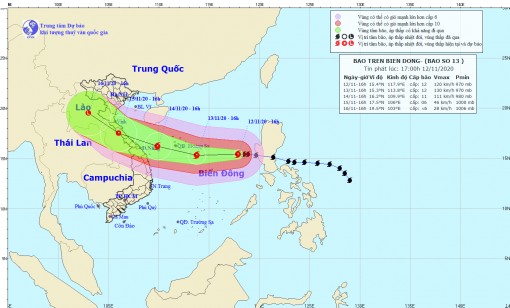 Công điện của Thủ tướng tập trung ứng phó với bão số 13