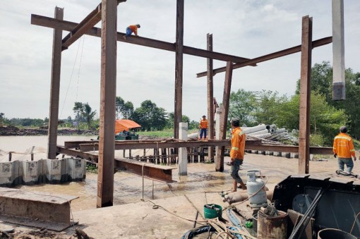 Bến Tre: Khẩn trương triển khai dự án đầu tư xây dựng bến phà tạm cầu Rạch Miễu